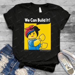 We Can Build It  52 - Vintage Men's Shirt Tshirt For Women Classic Handmade Shirt Retro Graphic Tee