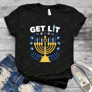 We Re About To Get Lit Chanukah - Best Unisex Trending Handmade T-shirt Gift Idea For Men T-shirt For Woman