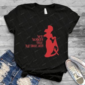 We Wants The Redhead  28 - Vintage Men's Shirt Tshirt For Women Classic Handmade Shirt Retro Graphic Tee