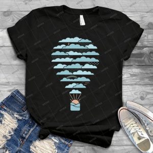 Weather Balloon 50 - Vintage Men's Shirt Tshirt For Women Classic Handmade Shirt Retro Graphic Tee