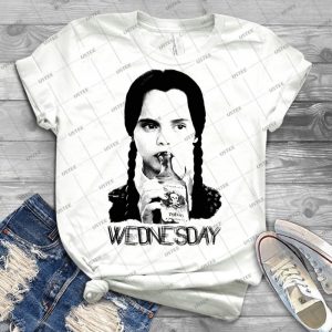 Wednesday Addams - The Addams Family 3 - Vintage Men's Shirt Tshirt For Women Classic Handmade Shirt Retro Graphic Tee