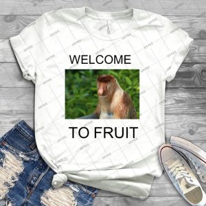 Welcome To Fruit - Vintage Men's Shirt Tshirt For Women Classic Handmade Shirt Retro Graphic Tee