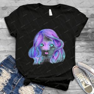 Weltraumgesicht - Vintage Men's Shirt Tshirt For Women Classic Handmade Shirt Retro Graphic Tee