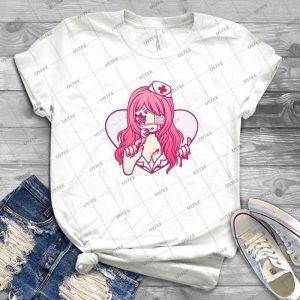 Werepop-Bloody Nurse Heart - Gift Idea Shirt For Men Tee For Women Classic Retro Vintage Graphic T-Shirt