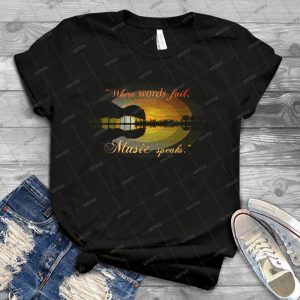 Where Words Fail Music Speaks- Hans Christian Anderson 21 - Trending Shirt For Women Vintage Retro Tee For Men Kid's T-Shirt Handmade Shirt