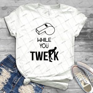 Whistle While You Twerk Twurk-Ying Yang Twins - Vintage Men's Shirt Tshirt For Women Classic Handmade Shirt Retro Graphic Tee