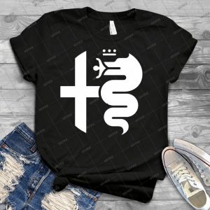 White Alfa Romeo Of Birmingham Logo - Trending Shirt For Women Vintage Retro Tee For Men Kid's T-Shirt Handmade Shirt