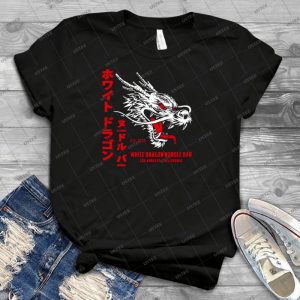 White Dragon Noodle Bar - Aged Look - - Best Unisex Trending Handmade T-shirt Gift Idea For Men T-shirt For Woman