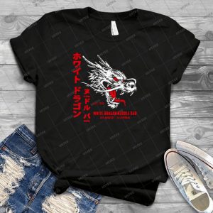 White Dragon Noodle Bar - Aged Look - 62 - Vintage Men's Shirt Tshirt For Women Classic Handmade Shirt Retro Graphic Tee