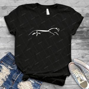 White Horse 48 - Vintage Men's Shirt Tshirt For Women Classic Handmade Shirt Retro Graphic Tee