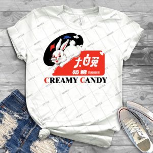 White Rabbit Creamy Candy - Best Unisex Trending Handmade T-shirt Gift Idea For Men T-shirt For Woman