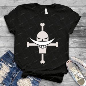 Whitebeard S Jolly Roger 72 - Vintage Men's Shirt Tshirt For Women Classic Handmade Shirt Retro Graphic Tee