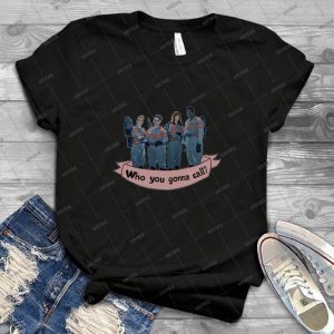 Who You Gonna Call- Banner - Vintage Men's Shirt Tshirt For Women Classic Handmade Shirt Retro Graphic Tee
