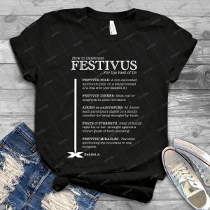 Wie Man Festivus Feiert 86 - Vintage Men's Shirt Tshirt For Women Classic Handmade Shirt Retro Graphic Tee