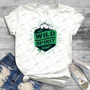 Wild Spirit Green Version 4 - Vintage Men's Shirt Tshirt For Women Classic Handmade Shirt Retro Graphic Tee