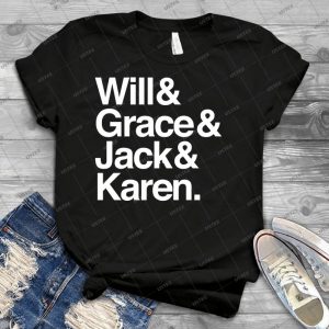 Will  Grace -  Jack  Karen - - Trending Shirt For Women Vintage Retro Tee For Men Kid's T-Shirt Handmade Shirt