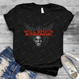 Will Smith Engage - Vintage Men's Shirt Tshirt For Women Classic Handmade Shirt Retro Graphic Tee
