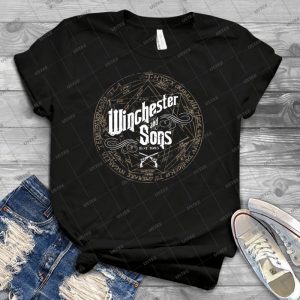 Winchester & Sons - Sigil - - Vintage Men's Shirt Tshirt For Women Classic Handmade Shirt Retro Graphic Tee