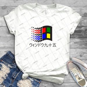 Windows 95 - Japanese 5 - Trending Shirt For Women Vintage Retro Tee For Men Kid's T-Shirt Handmade Shirt
