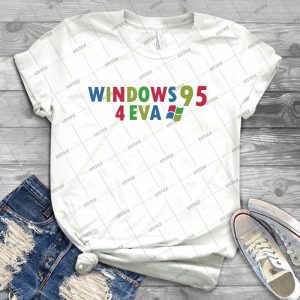 Windows 95 4 Eva 32 - Trending Shirt For Women Vintage Retro Tee For Men Kid's T-Shirt Handmade Shirt