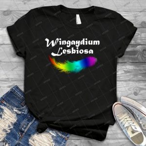 Wingaydium Lesbiosa, Lesbian Pride, Gay Pride Gifts, And Pride Month Swag 93 - Best Unisex Trending Handmade T-shirt Gift Idea For Men T-shirt For Woman