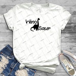 Wino Saur - Vintage Men's Shirt Tshirt For Women Classic Handmade Shirt Retro Graphic Tee