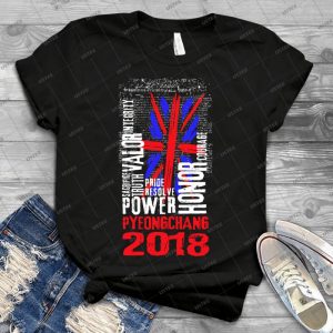 Winter Olympics 2018 Pyeongchang Team Gb - Vintage Men's Shirt Tshirt For Women Classic Handmade Shirt Retro Graphic Tee