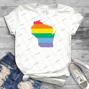 Wisconsin  Gay Pride 56 - Trending Shirt For Women Vintage Retro Tee For Men Kid's T-Shirt Handmade Shirt