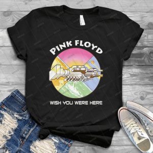 Wish You Were Here Song Pink Floyd Machine Hands Art Tshirt – Funny Pink Floyd Song Wish You Were Here Classic Style For Men Handmade Shirt