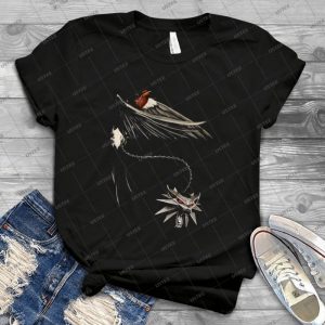 Witcher-Wolf And Swallow - Best Unisex Trending Handmade T-shirt Gift Idea For Men T-shirt For Woman