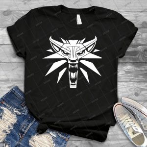 Witcher Wolf Medallion 89 - Trending Shirt For Women Vintage Retro Tee For Men Kid's T-Shirt Handmade Shirt
