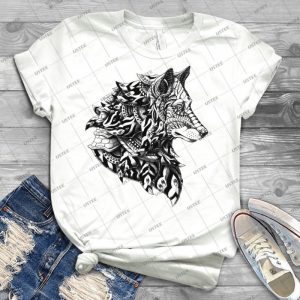Wolf Profile - Best Unisex Trending Handmade T-shirt Gift Idea For Men T-shirt For Woman