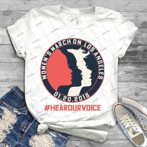 Women S March 2018 Los Angeles #hearourvoice - Best Unisex Trending Handmade T-shirt Gift Idea For Men T-shirt For Woman