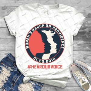 Women S March 2018 Providence #hearourvoice - Best Unisex Trending Handmade T-shirt Gift Idea For Men T-shirt For Woman