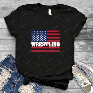 Wrestling Usa Flaggendesign - Wrestling 5 - Trending Shirt For Women Vintage Retro Tee For Men Kid's T-Shirt Handmade Shirt