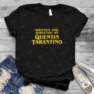 Written And Directed By Quentin Tarantino 51 - Vintage Men's Shirt Tshirt For Women Classic Handmade Shirt Retro Graphic Tee