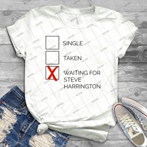 X- Waiting For Steve Harrington - Vintage Men's Shirt Tshirt For Women Classic Handmade Shirt Retro Graphic Tee