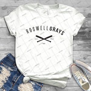 X Files- Roswell Grays Baseball 43 - Best Unisex Trending Handmade T-shirt Gift Idea For Men T-shirt For Woman