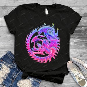 Xenomorph 26 - Vintage Men's Shirt Tshirt For Women Classic Handmade Shirt Retro Graphic Tee