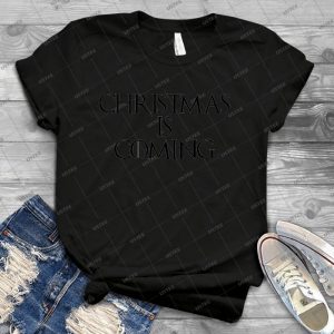 Xmas Is Coming - Vintage Men's Shirt Tshirt For Women Classic Handmade Shirt Retro Graphic Tee