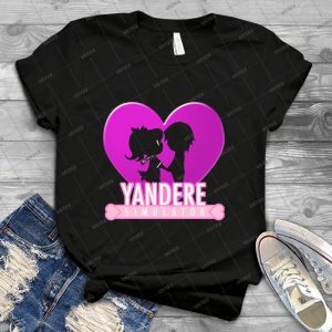 Yandere Simulator - Yandere Love Print 21 - Vintage Men's Shirt Tshirt For Women Classic Handmade Shirt Retro Graphic Tee