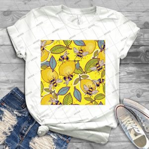 Yellow Lemon And Bee Garden- - Best Unisex Trending Handmade T-shirt Gift Idea For Men T-shirt For Woman