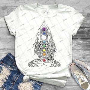 Yoga Om Chakras Mindfulness Meditation Zen 1 - Best Unisex Trending Handmade T-shirt Gift Idea For Men T-shirt For Woman
