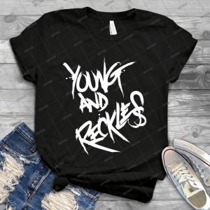 Young And Reckless Mgk - Gift Idea Shirt For Men Tee For Women Classic Retro Vintage Graphic T-Shirt
