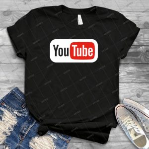 Youtube 2015 16 - Vintage Men's Shirt Tshirt For Women Classic Handmade Shirt Retro Graphic Tee