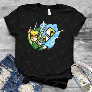 Zelda Wind Waker Wind S Requiem 44 - Trending Shirt For Women Vintage Retro Tee For Men Kid's T-Shirt Handmade Shirt