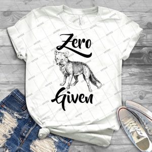 Zero Fox Given - Vintage Men's Shirt Tshirt For Women Classic Handmade Shirt Retro Graphic Tee