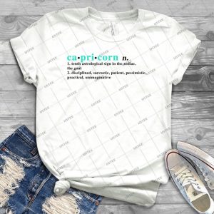Zodiac Definitions- Capricorn- Best Unisex Trending Handmade T- Shirt Gift Idea For Men T- Shirt For Woman