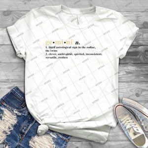 Zodiac Definitions- Gemini- Best Unisex Trending Handmade T- Shirt Gift Idea For Men T- Shirt For Woman
