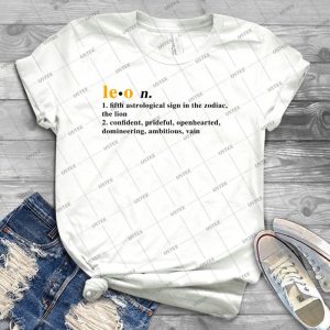 Zodiac Definitions- Leo- Best Unisex Trending Handmade T- Shirt Gift Idea For Men T- Shirt For Woman